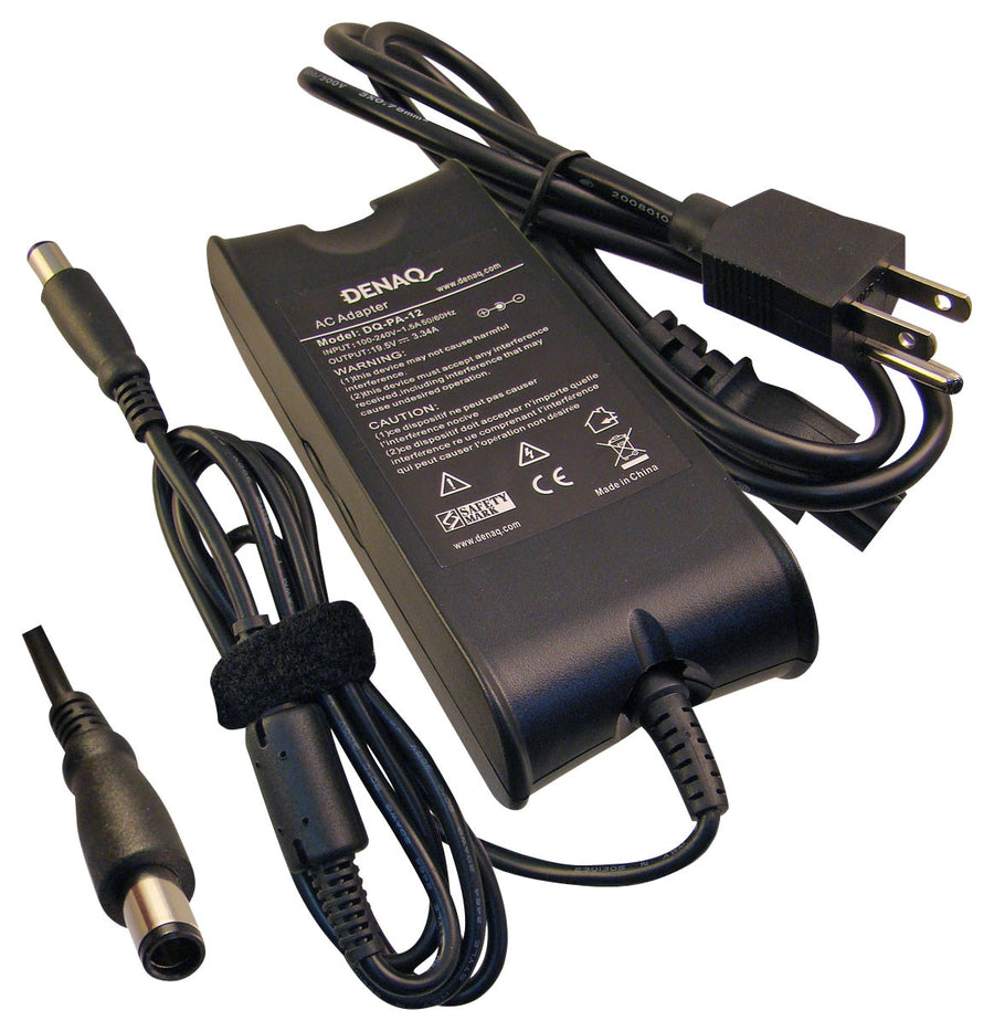 DENAQ - AC Power Adapter and Charger for Select Dell Laptops - Black_0