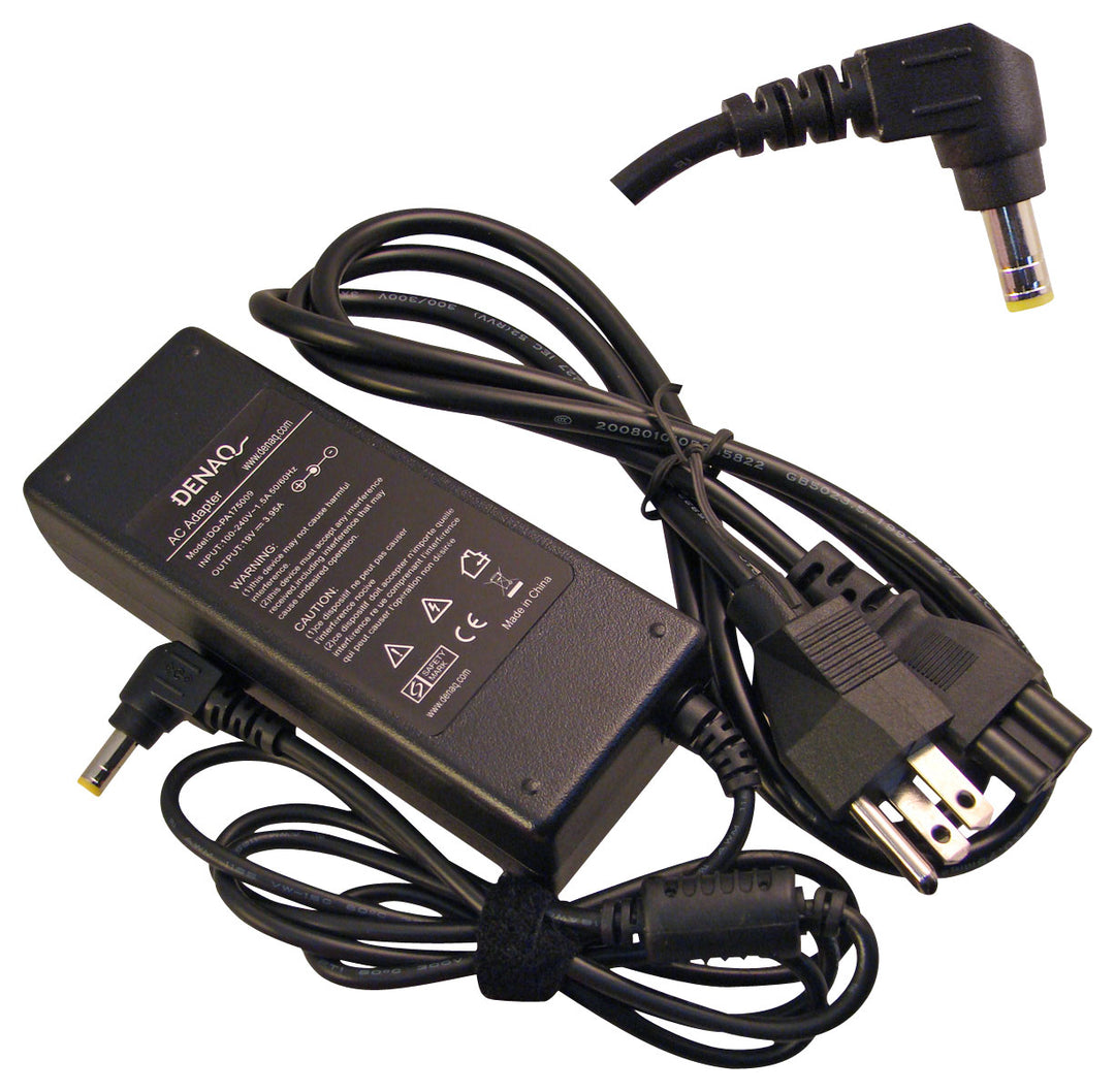 DENAQ - AC Power Adapter and Charger for Select Toshiba Satellite Laptops - Black_0