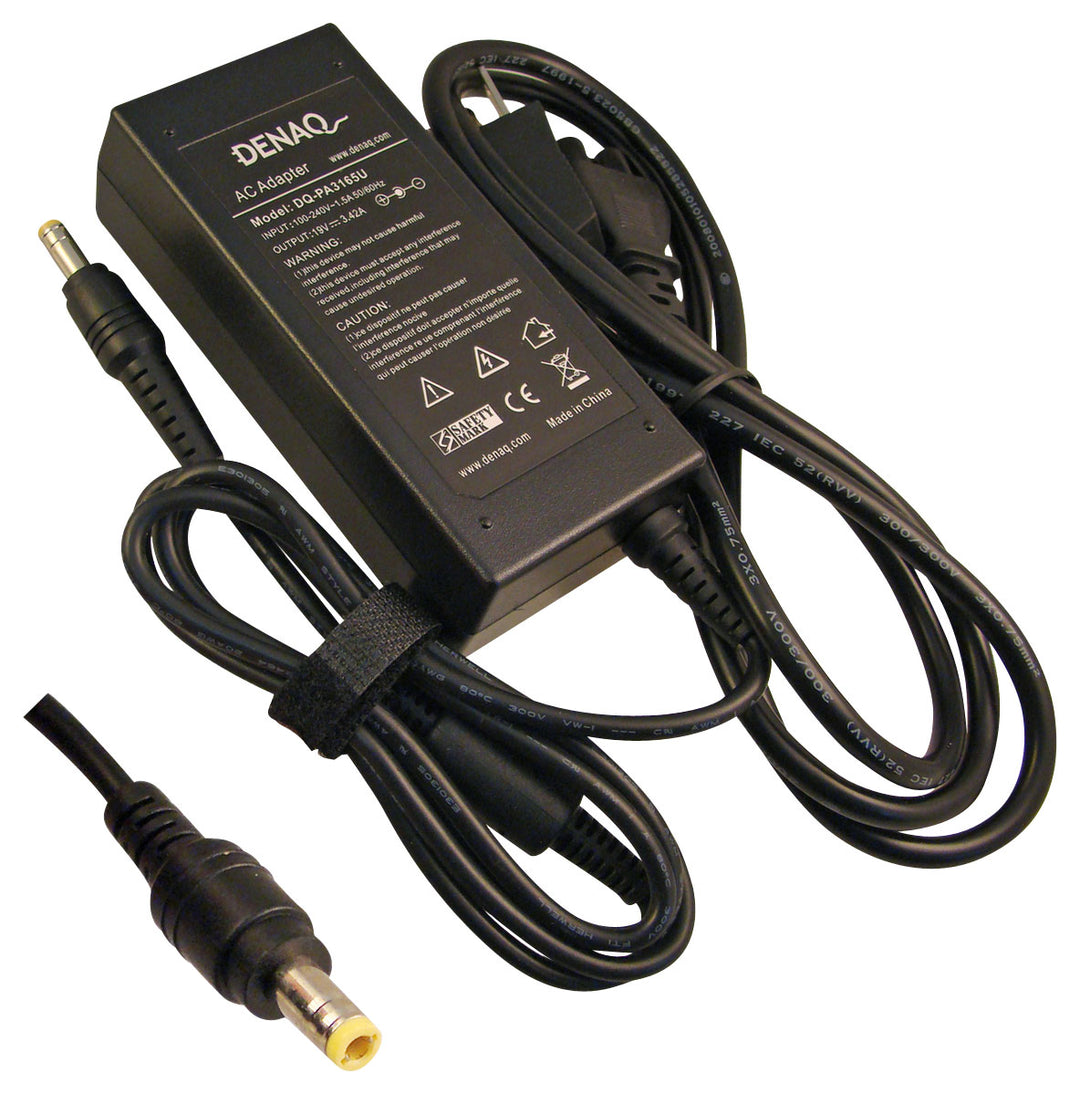DENAQ - AC Power Adapter and Charger for Select Toshiba Laptops - Black_0