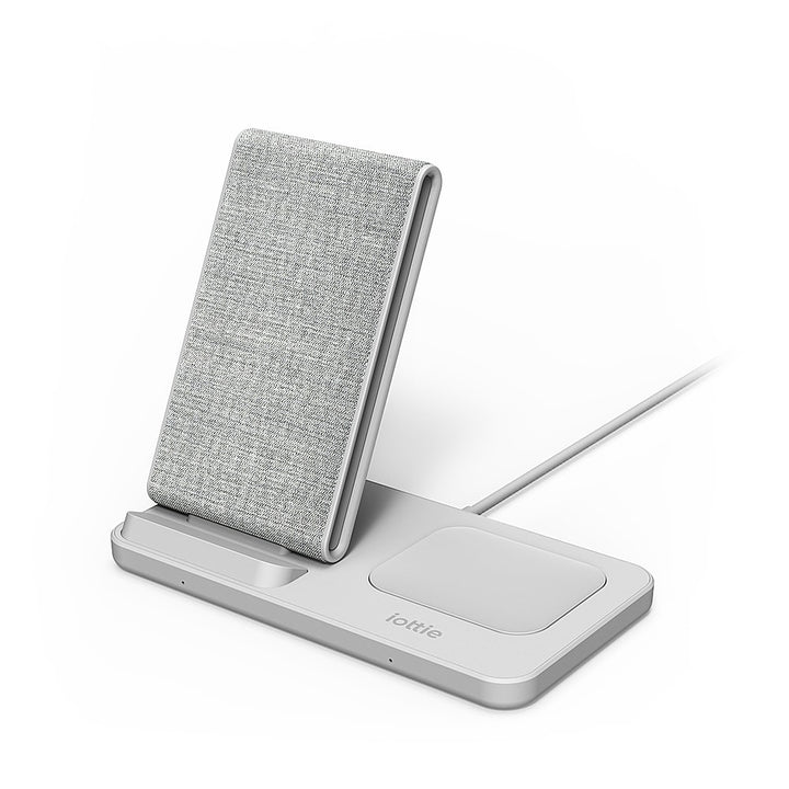 iOttie - iON 7.5/10W Wireless Duo Charging Stand & Pad for iPhone/Android - Gray_0