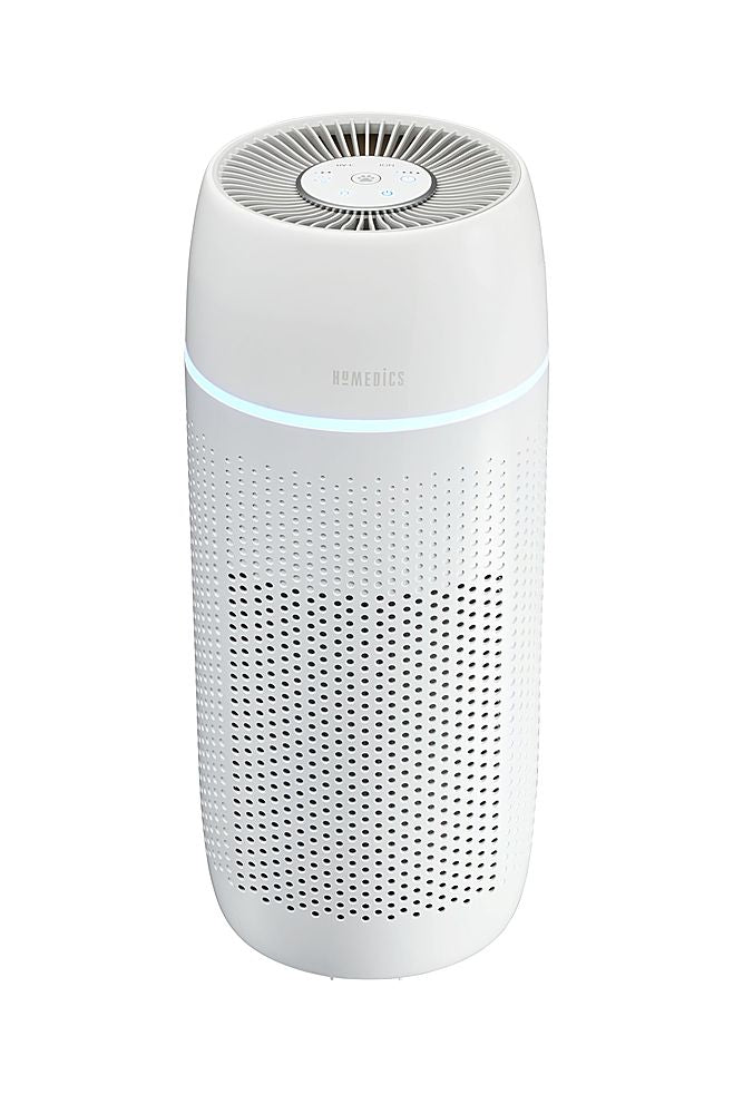 HoMedics - TotalClean PetPlus 5-in-1 Tower Air Purifier - White_0