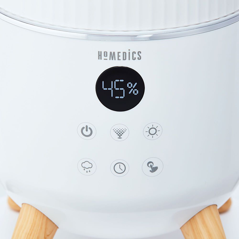 HoMedics - TotalComfort Deluxe 1.47 gallon Ultrasonic Humidifier for large rooms - White_3