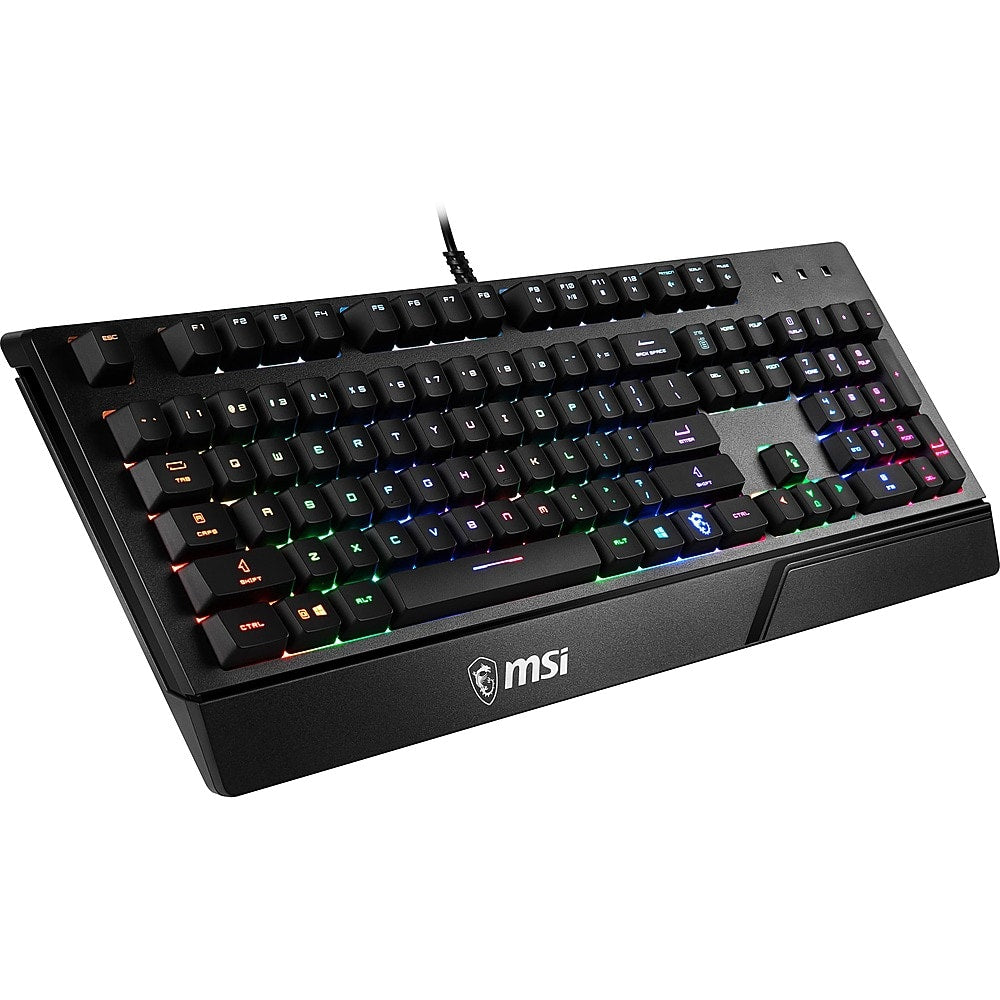 MSI - VIGOR GK20 Ergonomic Wired Gaming Membrane Keyboard - Black_4