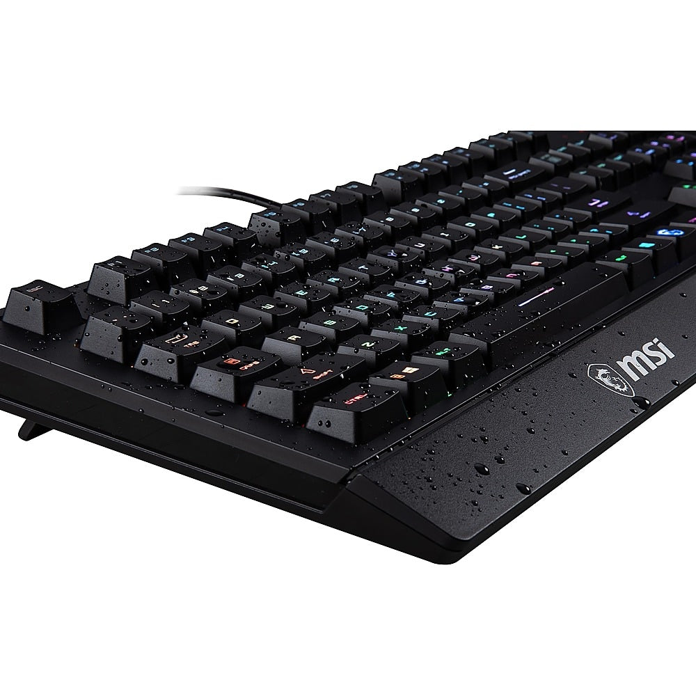 MSI - VIGOR GK20 Ergonomic Wired Gaming Membrane Keyboard - Black_3