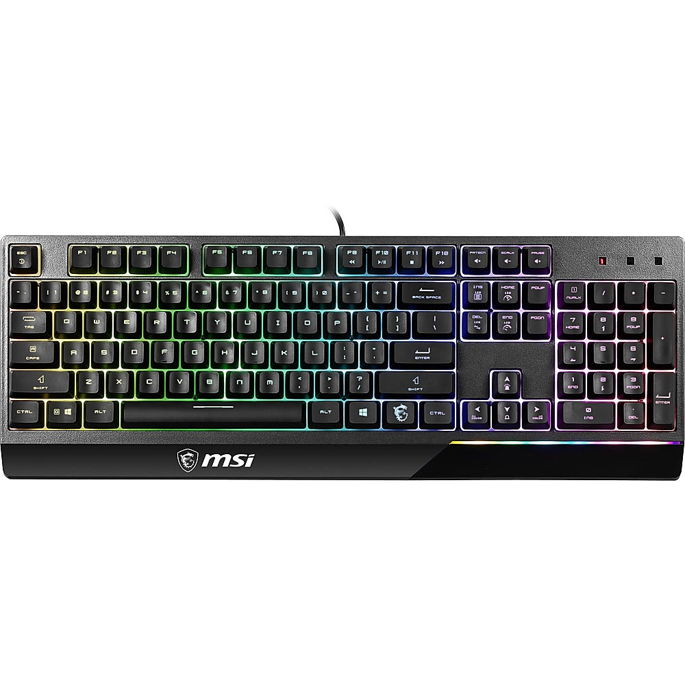 MSI - Vigor GK30 Wired Plunger Keyswitch RGB Gaming Keyboard 104 Keys - Black_10