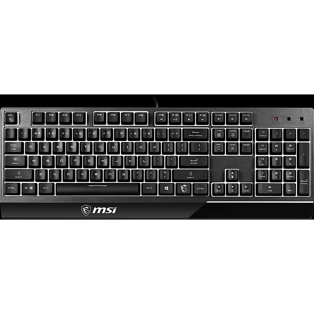 MSI - Vigor GK30 Wired Plunger Keyswitch RGB Gaming Keyboard 104 Keys - Black_2