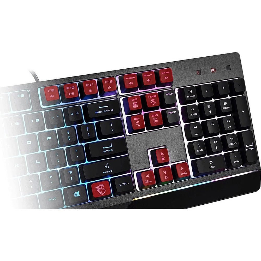 MSI - Vigor GK30 Wired Plunger Keyswitch RGB Gaming Keyboard 104 Keys - Black_3