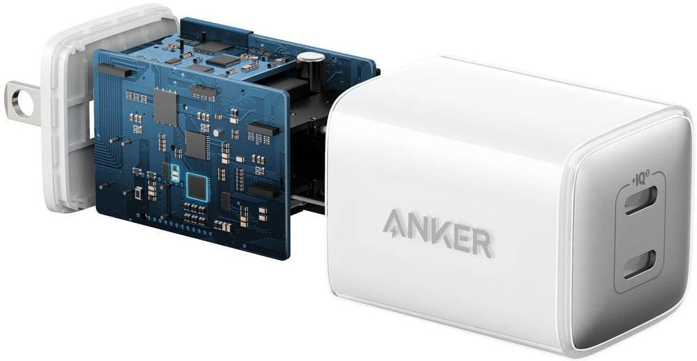 Anker - Powerport III Nano Pro Duo 40W Fast Wall Charger (2x 20W USB-C) - White_1
