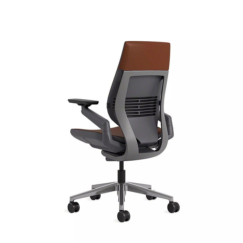 Steelcase - Gesture Wrapped Back Office Chair in Leather - Saddle_2
