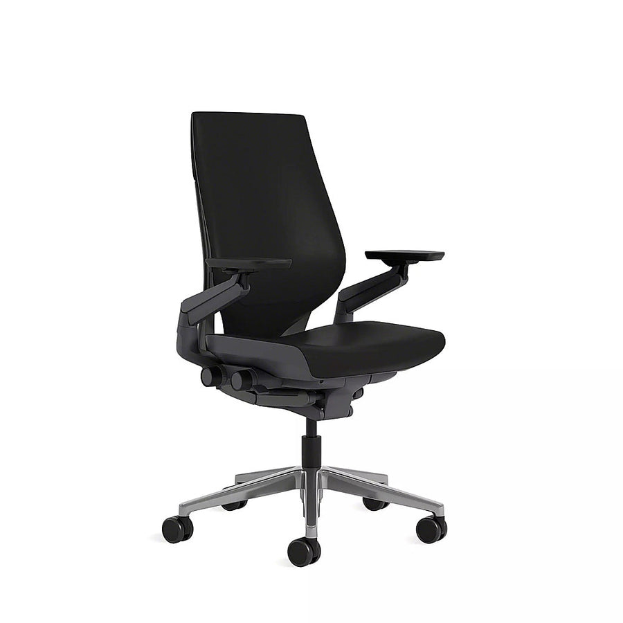 Steelcase - Gesture Wrapped Back Office Chair in Leather - Ebony_0