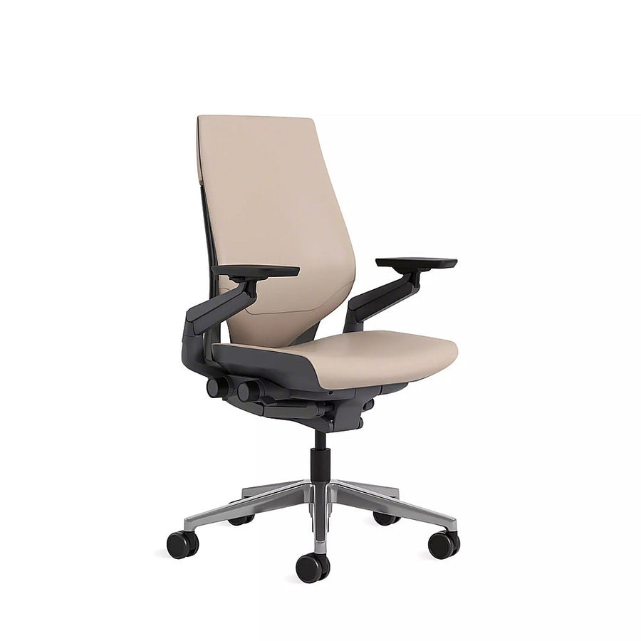 Steelcase - Gesture Wrapped Back Office Chair in Leather - Mica_0