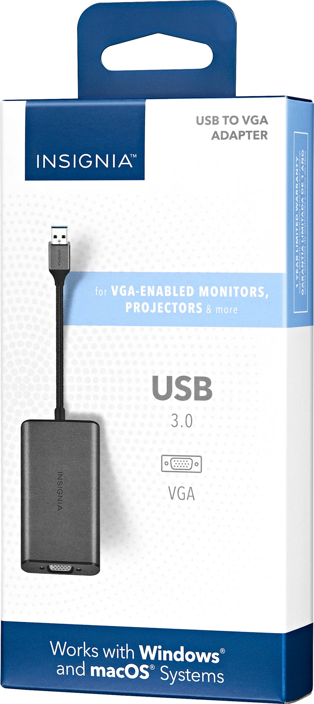 Insignia™ - USB to VGA Adapter - Black_5