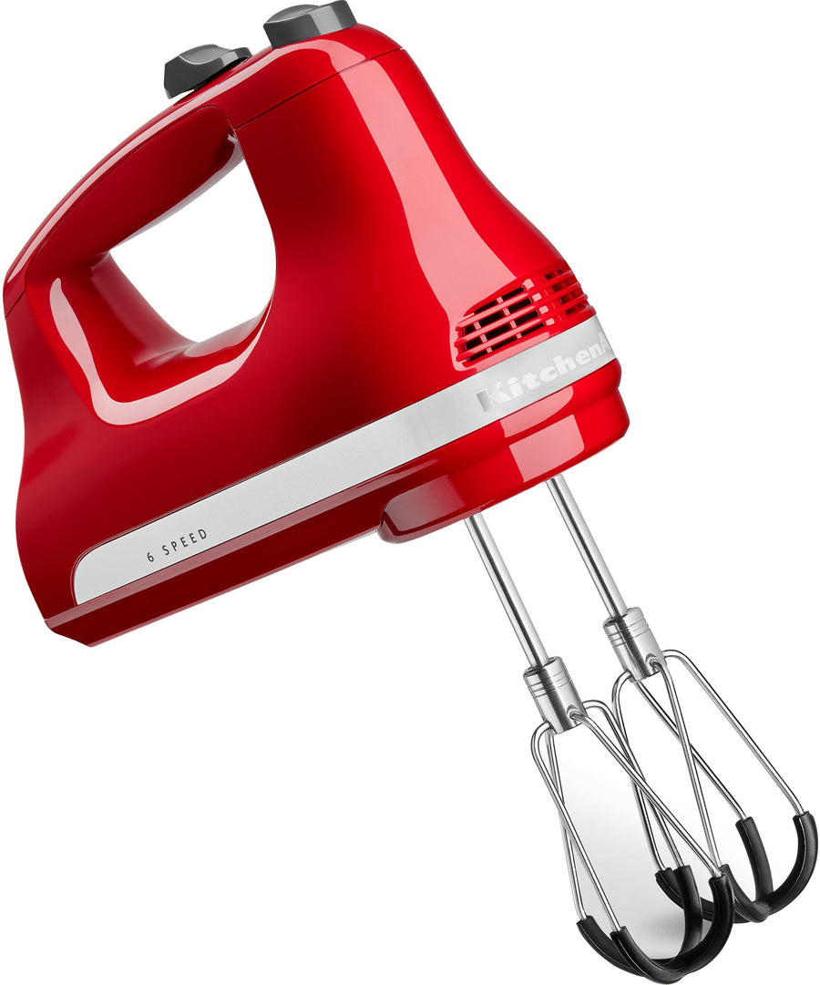 KitchenAid 6 Speed Hand Mixer with Flex Edge Beaters - Empire Red_0
