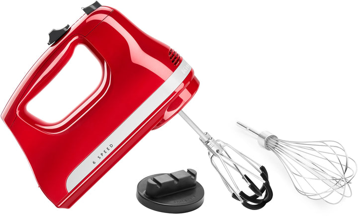 KitchenAid 6 Speed Hand Mixer with Flex Edge Beaters - Empire Red_5
