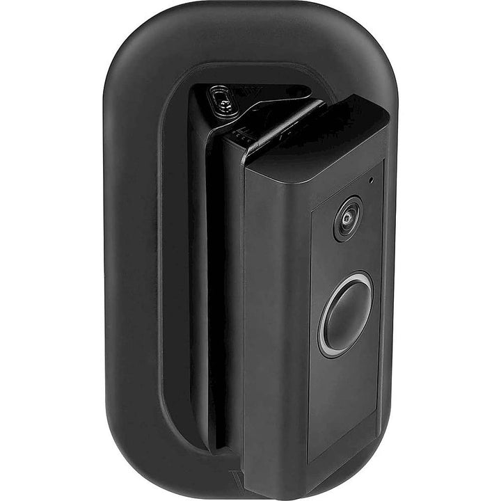Wasserstein - Horizontal Adjustable Angle Mount and Wall Plate for Ring Video Doorbell Wired - Black_0