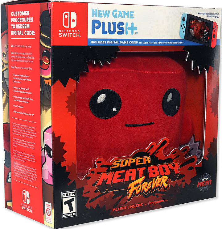 Super Meat Boy Forever - Physical Game Not Included!  Includes Plush + Digital Game Code - Nintendo Switch_0