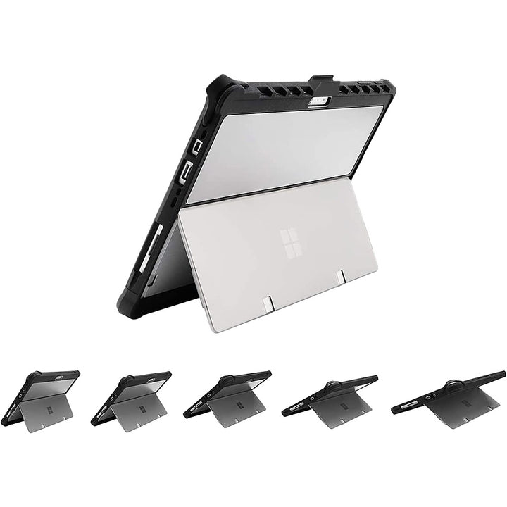 SaharaCase - DEFENCE Series Case for Microsoft Surface Pro 8 - Black/Clear_3