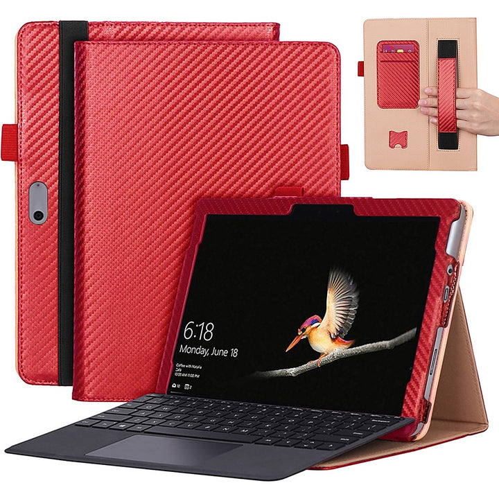 SaharaCase - Bi-Fold Folio Case for Microsoft Surface Go 3 - Red_2