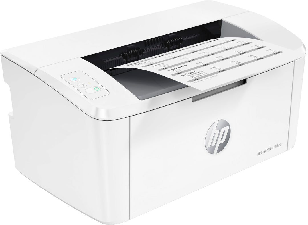 HP - LaserJet M110we Wireless Black and White Laser Printer with 6 months of Instant Ink included with HP+ - White_1