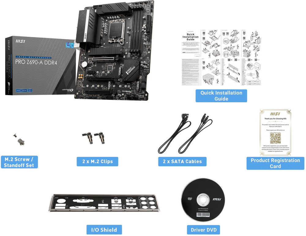 MSI - PRO Z690-A DDR4 Socket LGA 1700 USB 3.2 Intel Motherboard_1