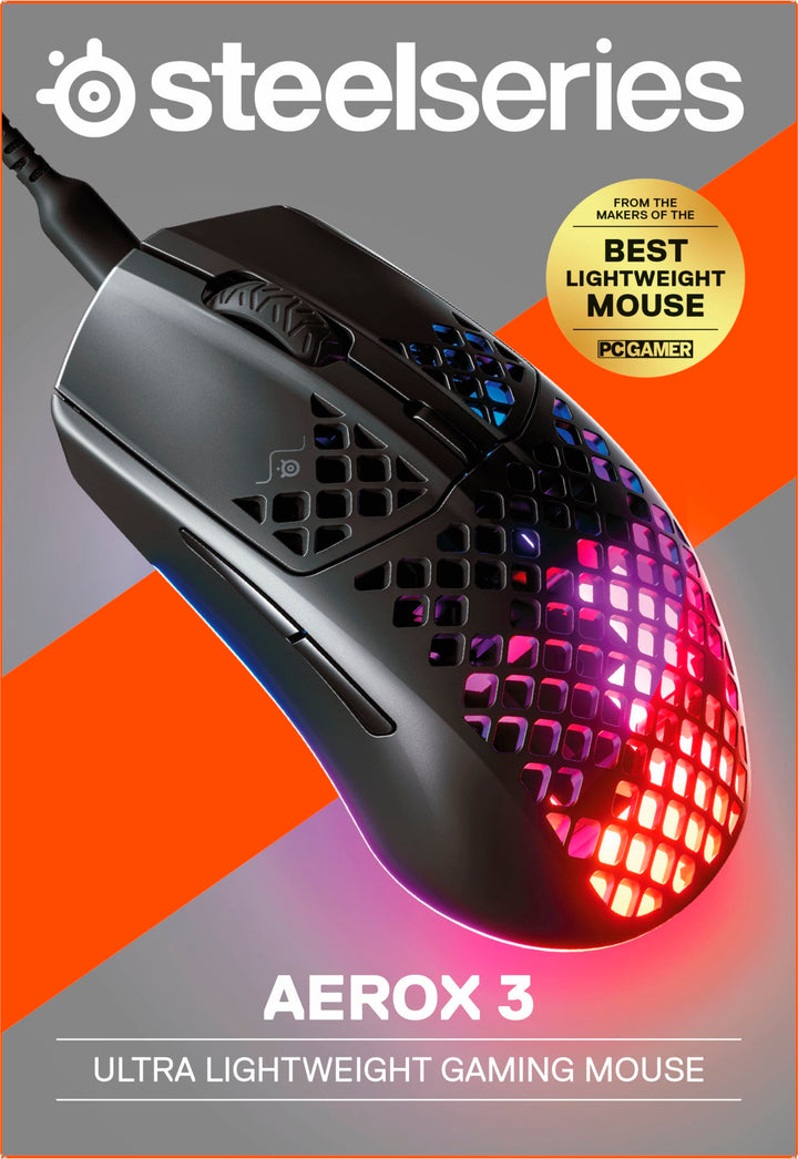 SteelSeries - Aerox 3 2022 Edition Lightweight Wired Optical Gaming Mouse - Onyx_4