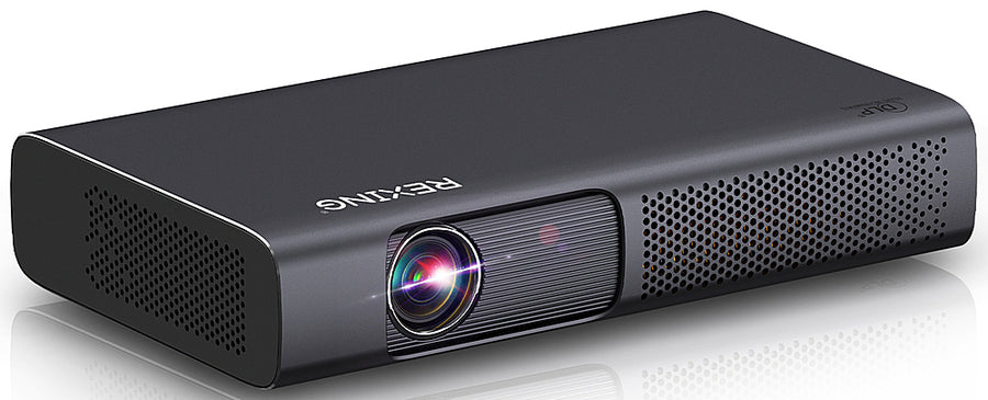 Rexing - PRD615 Smart DLP Projector HD 750 ANSI Lumens with 3D Video 40" to 150" Digital Zoom - Black_0