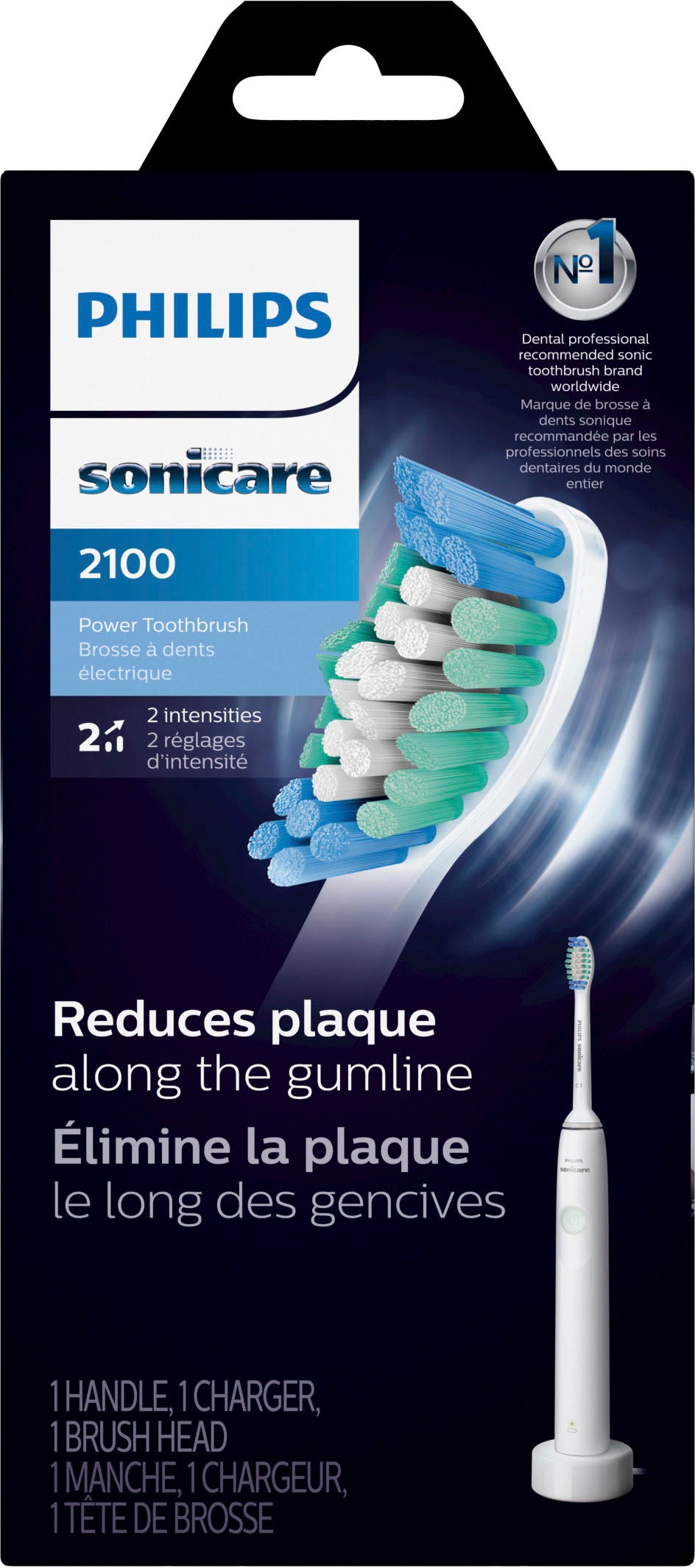 Philips Sonicare - 2100 Power Toothbrush, Rechargeable Electric Toothbrush - White Mint_4