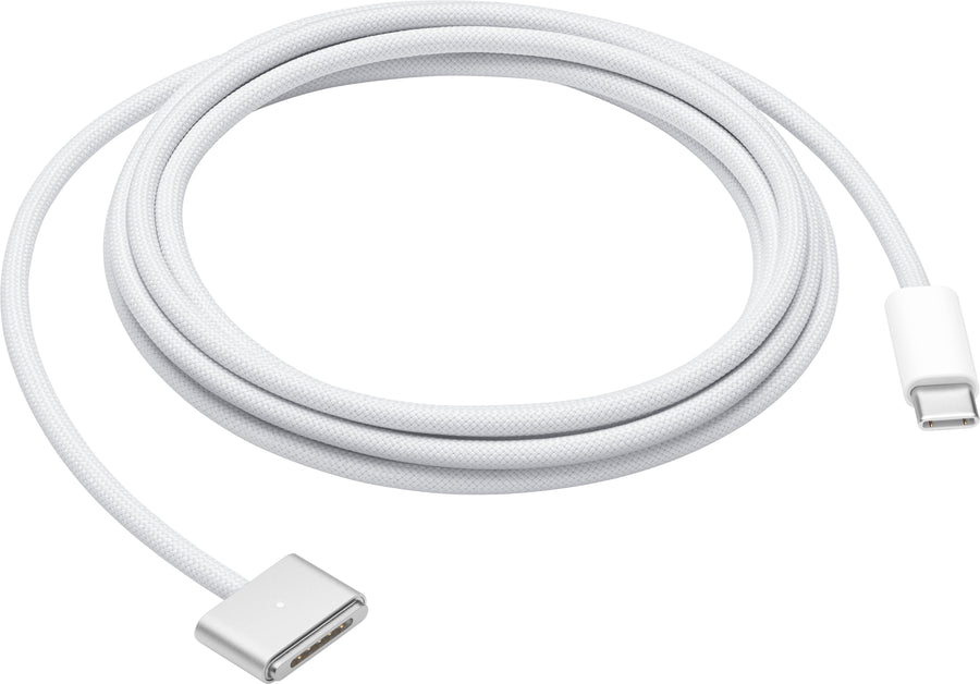 Apple - 6.6' USB-C to MagSafe 3 Charging Cable for MacBook Pro - White_0