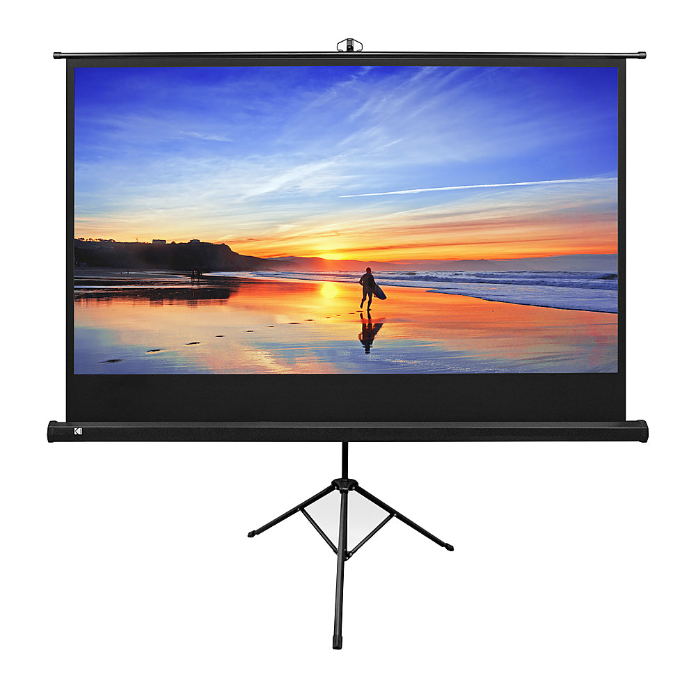 Kodak - 80 in. Adjustable Projector Screen, Projector Screen and Stand Tripod,  Portable Projector Screen with Carry Bag - White_1