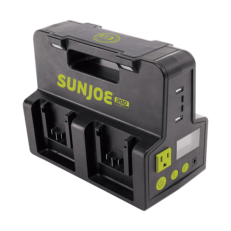 Sun Joe - iON+ Series 24V, 300-Watt Hot-Swap Inverter Generator Power Station - Green_0