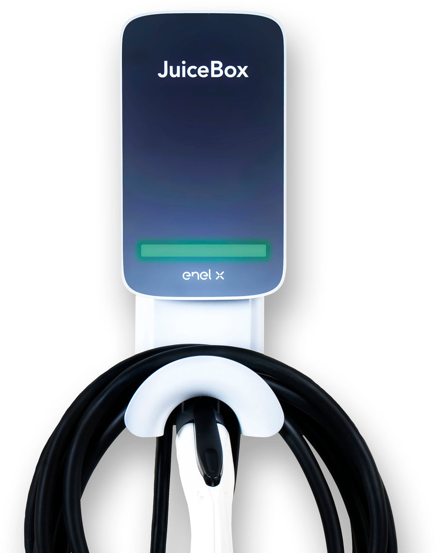 Juicebox - 25 ft Electric Vehicle Charger with 32 Amp NEMA 14-50 - White_0