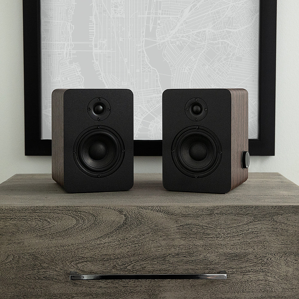 Victrola Premiere M1 Bookshelf Monitors - Espresso_1