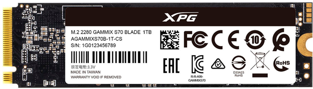 ADATA - XPG GAMMIX S70 Blade 1TB Internal SSD PCIe Gen 4 x4 with Heatsink for PS5_6