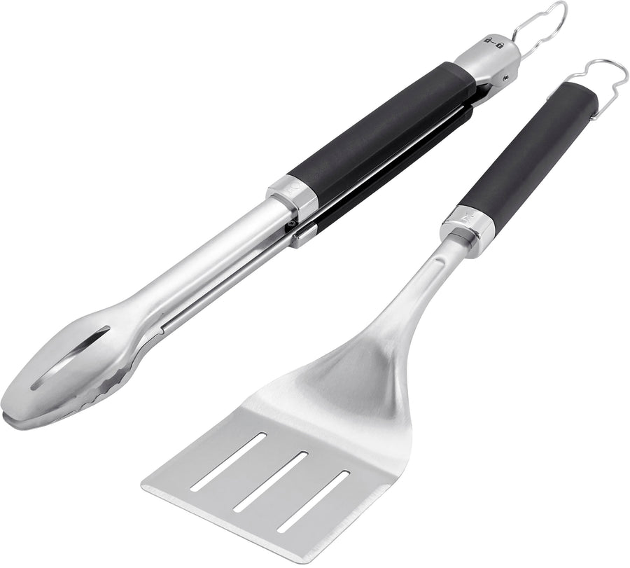 Weber - Precision Grill Tongs and Spatula Set - Black_0