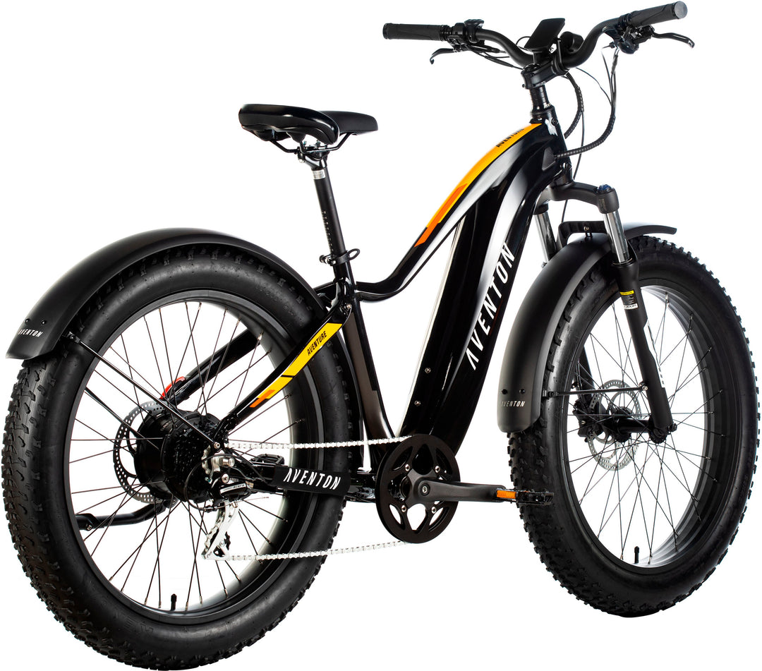 Aventon - Aventure Step-Over Ebike w/ 45 mile Max Operating Range and 28 MPH Max Speed - Fire Black_5