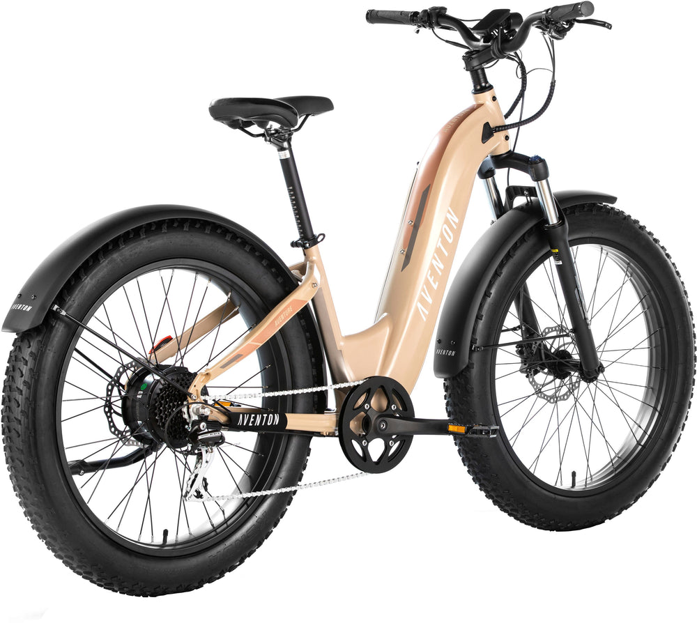 Aventon - Aventure Step-Through Ebike w/ 45 mile Max Operating Range and 28 MPH Max Speed - SoCal Sand_1