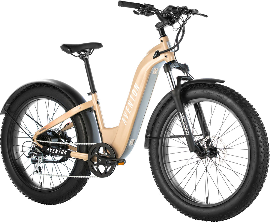 Aventon - Aventure Step-Through Ebike w/ 45 mile Max Operating Range and 28 MPH Max Speed - SoCal Sand_0