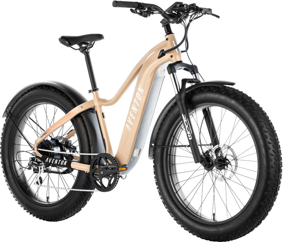 Aventon - Aventure Step-Over Ebike w/ 45 mile Max Operating Range and 28 MPH Max Speed - SoCal Sand_0