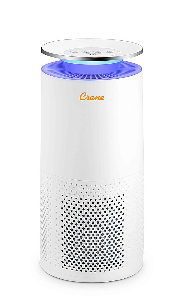 CRANE - 500 Sq. Ft. UV Light Air Purifier - WHITE_0