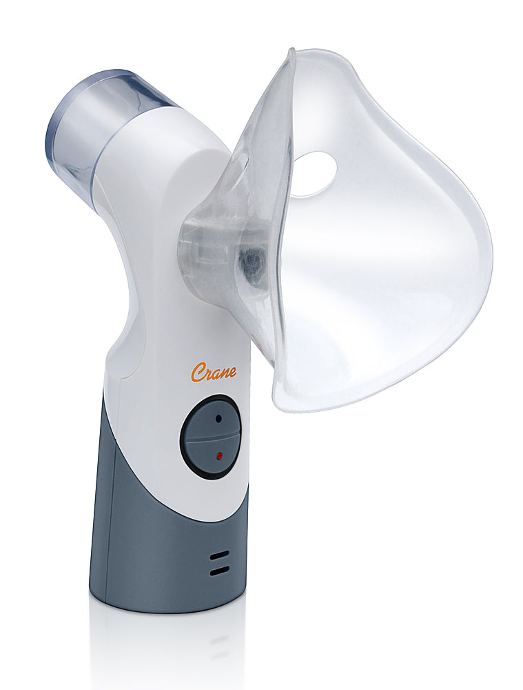 CRANE - Warm Steam & Cool Mist Cordless Portable Mist Inhaler - White/Gray_0