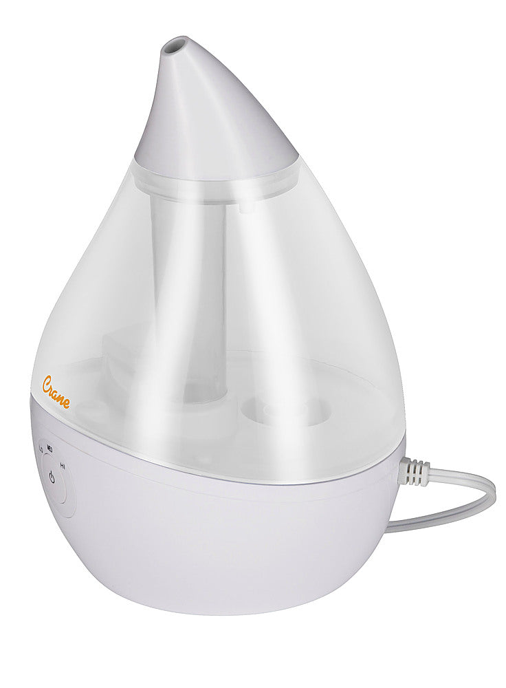 CRANE - 0.5 Gal. Droplet Ultrasonic Cool Mist Humidifier - Clear/White_1