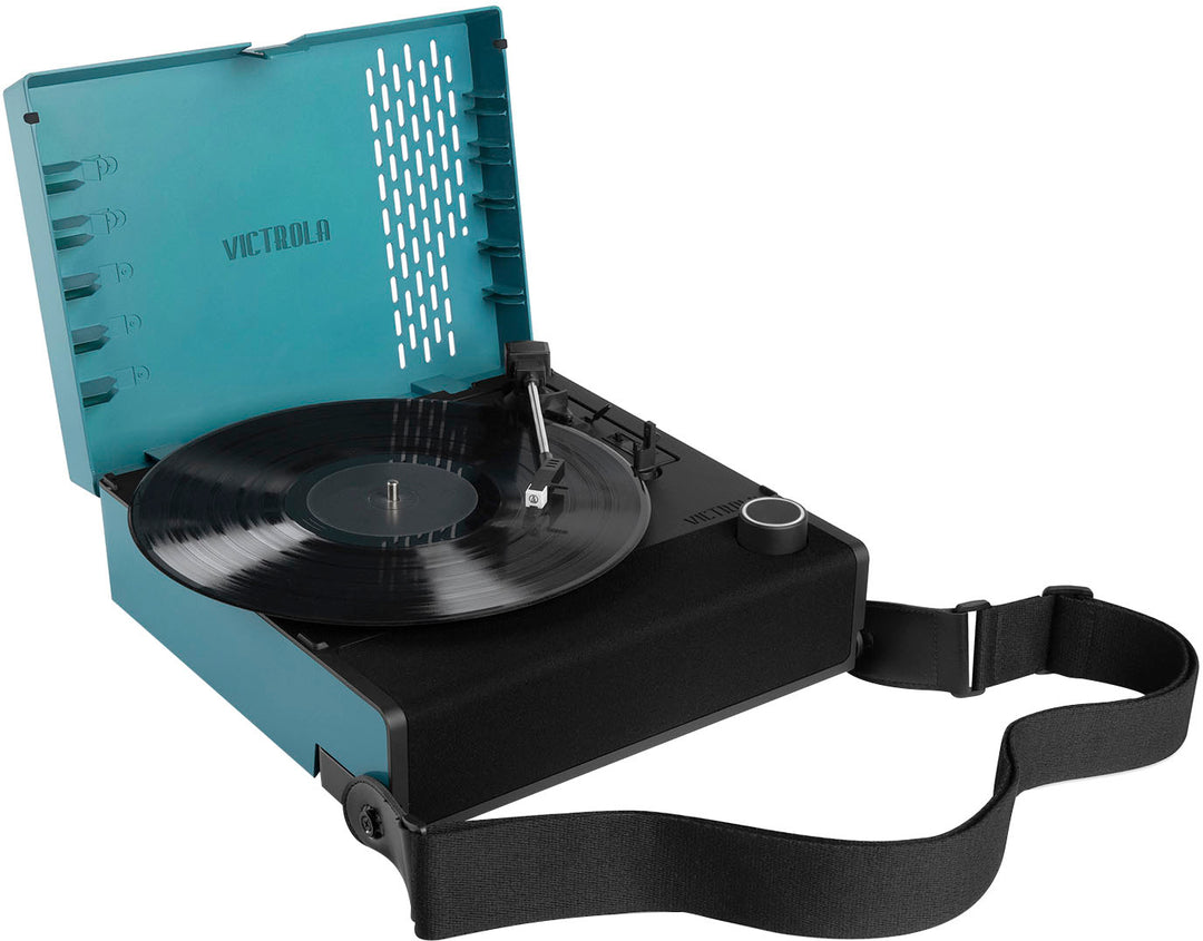 Victrola - Revolution GO Portable Rechargeable Record Player - Blue_0