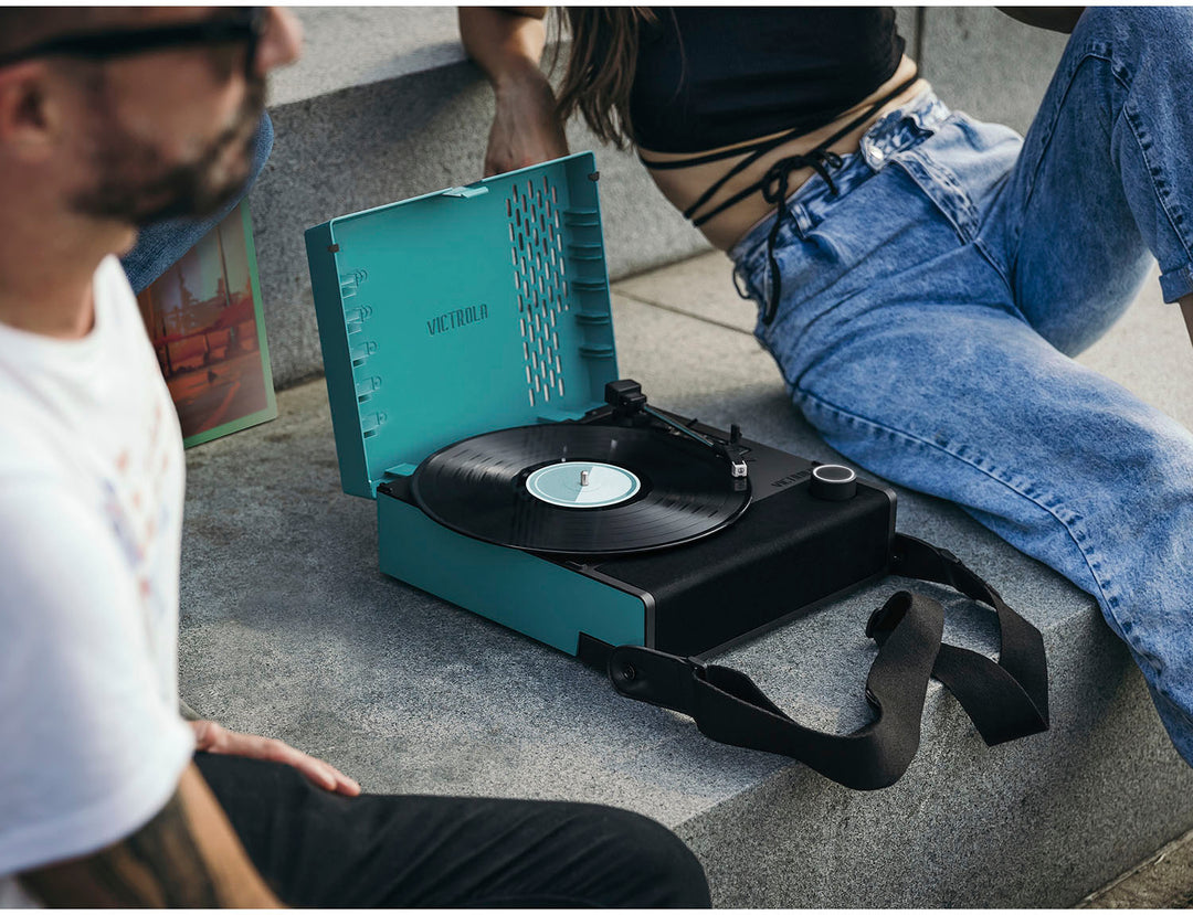 Victrola - Revolution GO Portable Rechargeable Record Player - Blue_9