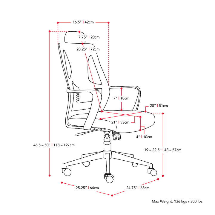 CorLiving - Workspace Mesh Back Office Chair - Grey and Black_2