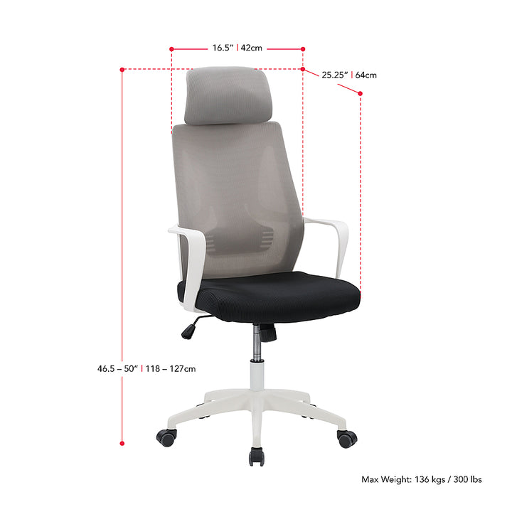 CorLiving - Workspace Mesh Back Office Chair - Grey and Black_10