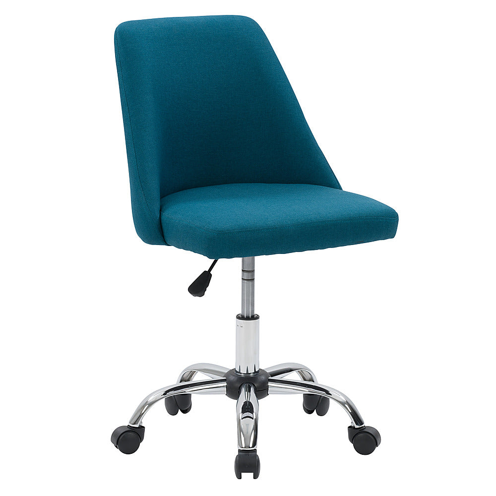 CorLiving - Marlowe Upholstered Armless Task Chair - Dark Blue_1