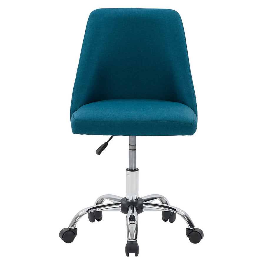 CorLiving - Marlowe Upholstered Armless Task Chair - Dark Blue_0