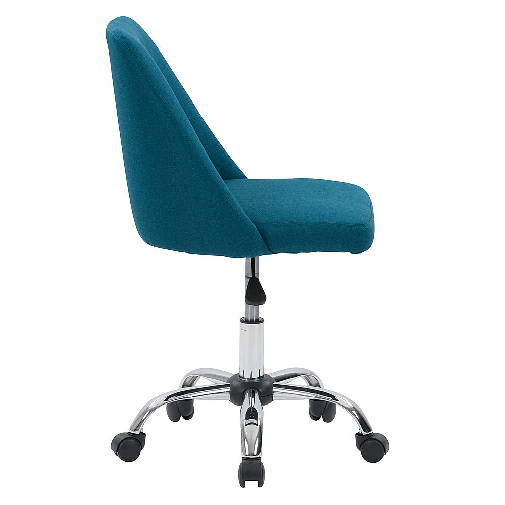 CorLiving - Marlowe Upholstered Armless Task Chair - Dark Blue_2