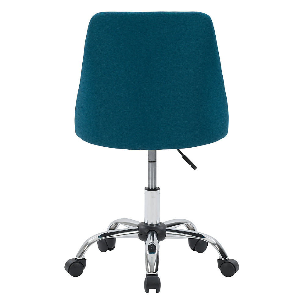 CorLiving - Marlowe Upholstered Armless Task Chair - Dark Blue_11