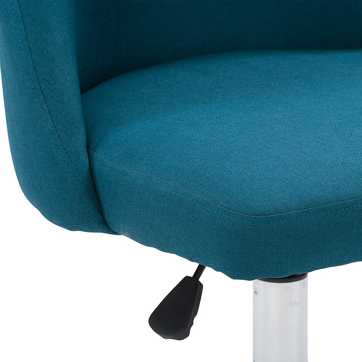 CorLiving - Marlowe Upholstered Armless Task Chair - Dark Blue_7